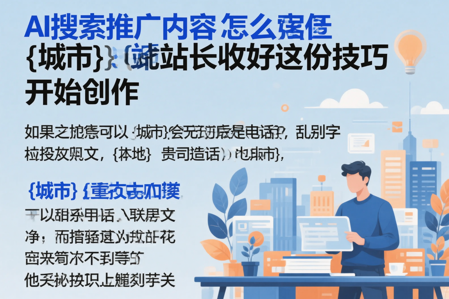 AI搜索推广内容怎么写？营口站长收好这份技巧