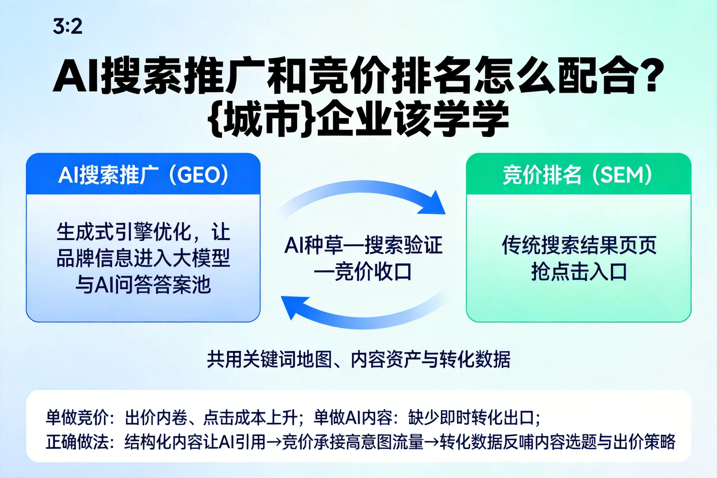 AI搜索推广和竞价排名怎么配合？营口企业该学学