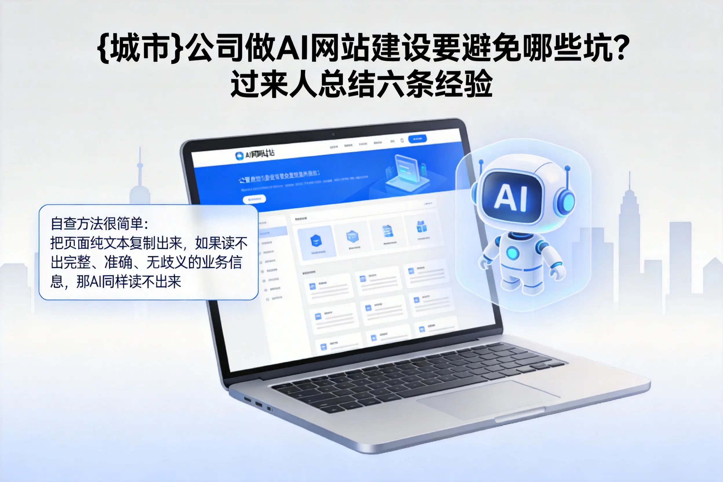 营口公司做AI网站建设要避免哪些坑?过来人总结六条经验