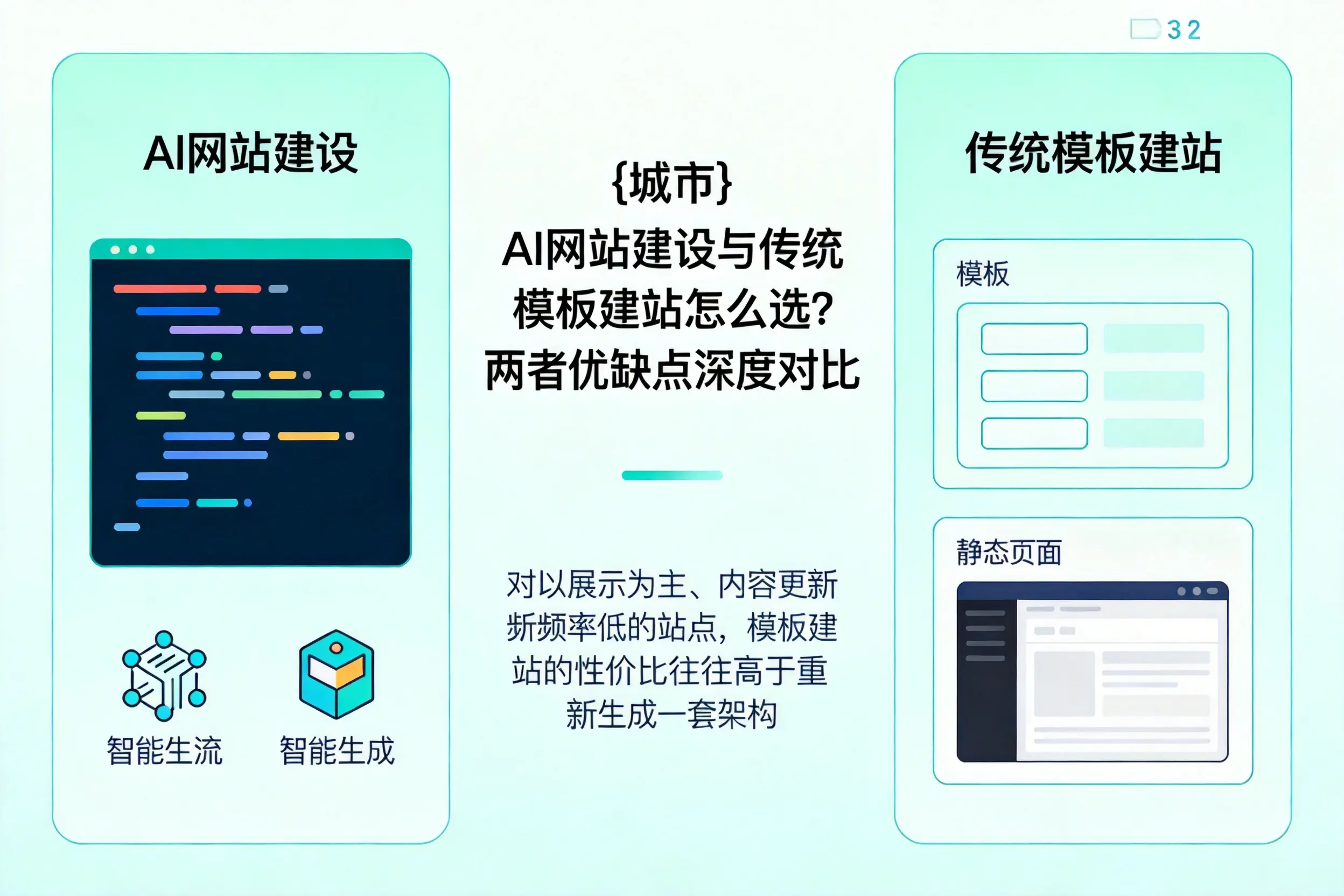 营口AI网站建设与传统模板建站怎么选？两者优缺点深度对比