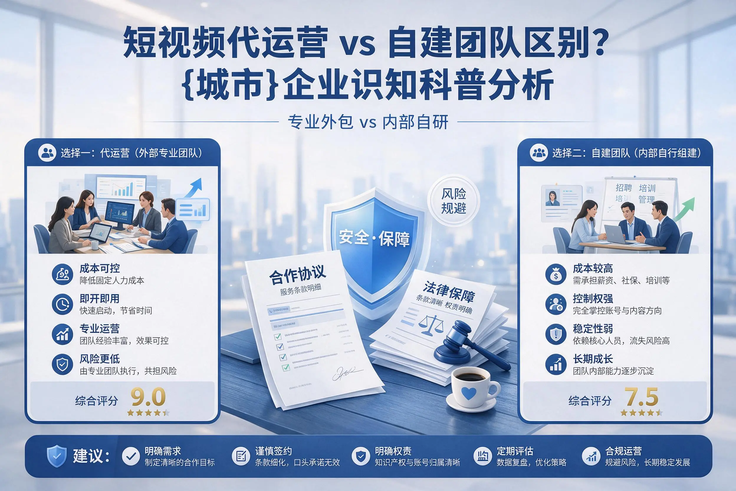 短视频代运营与自建团队区别？营口企业认知科普分析