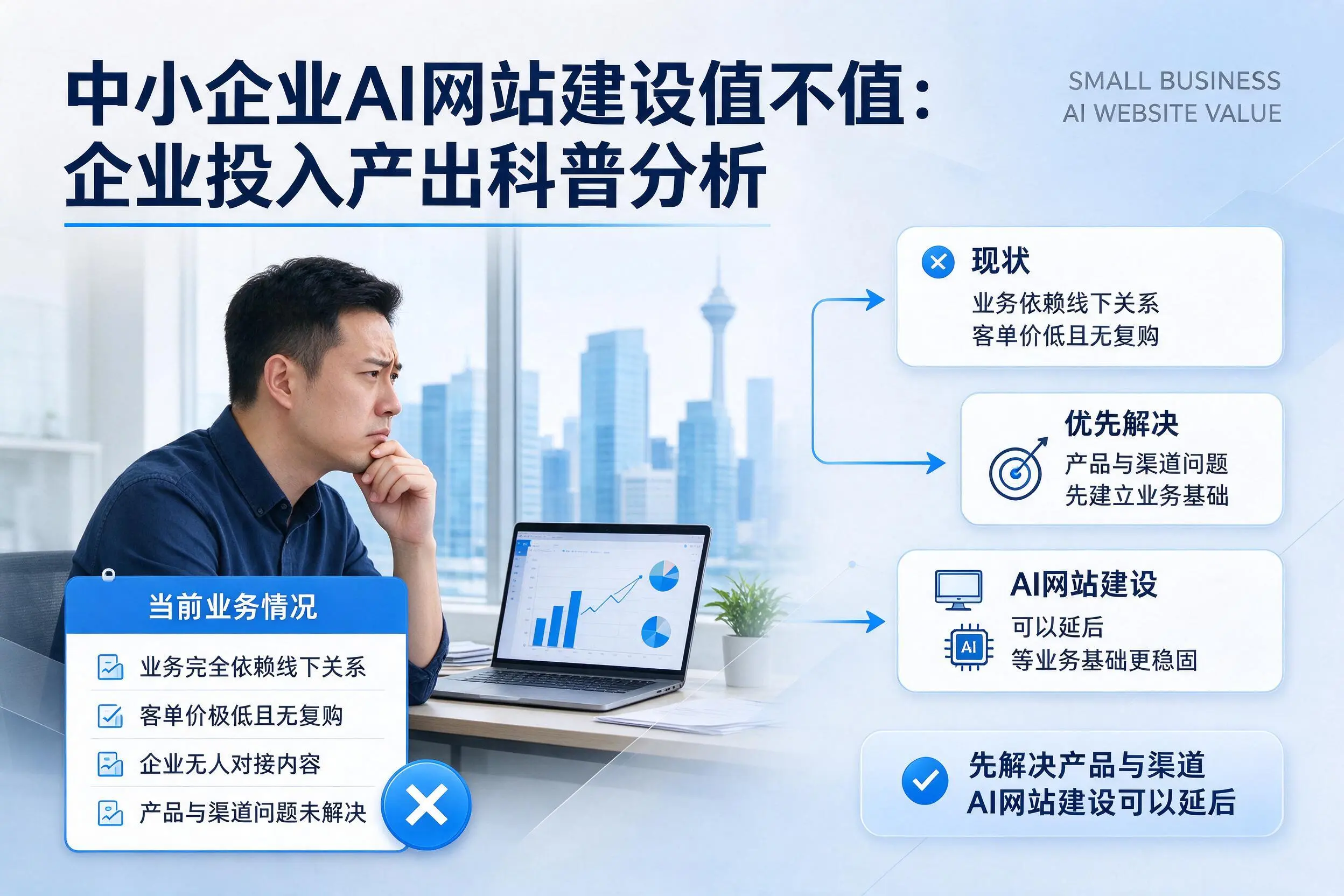 中小企业AI网站建设值不值：营口企业投入产出科普分析