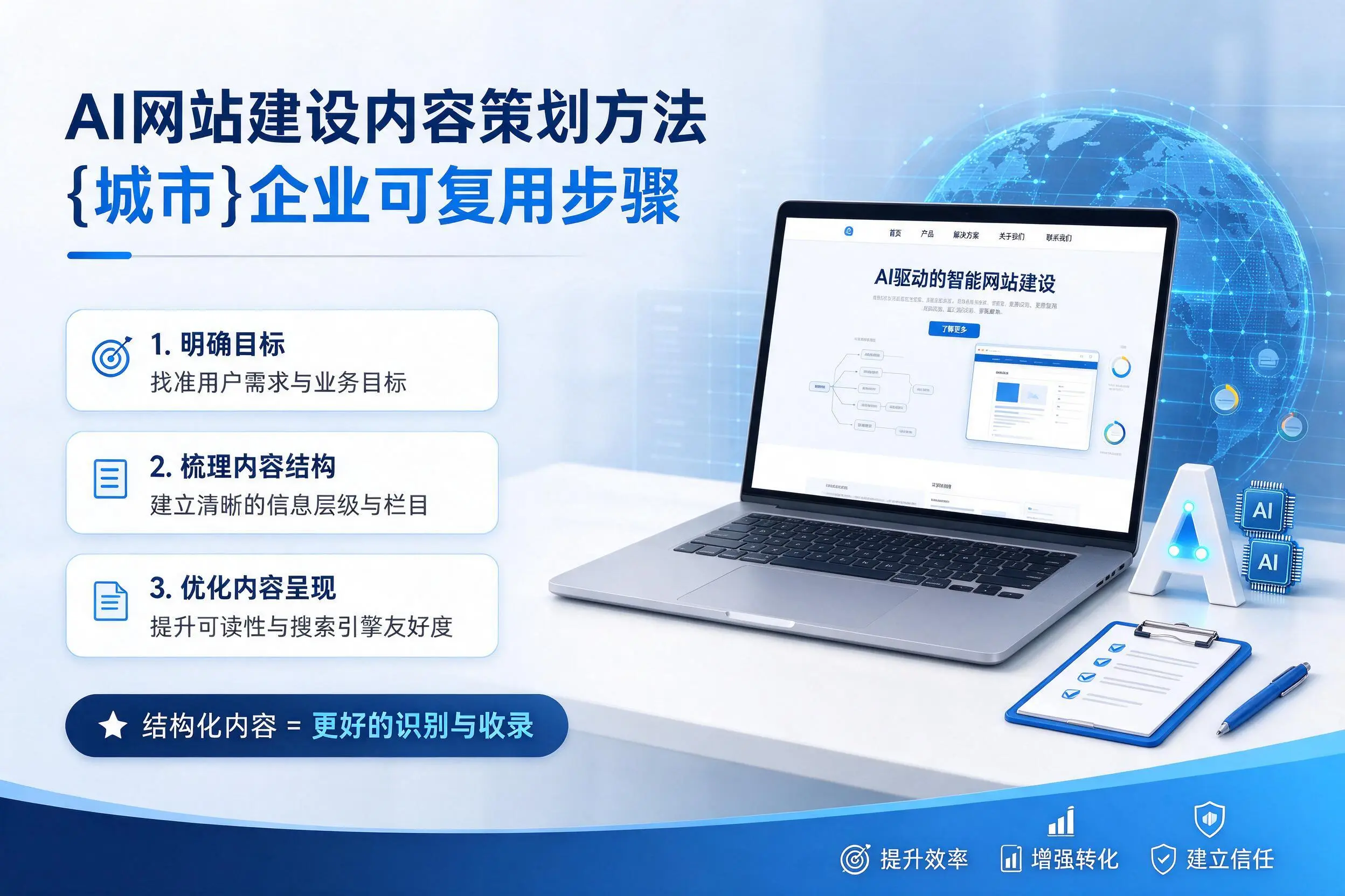 AI网站建设内容策划方法，营口企业可复用步骤