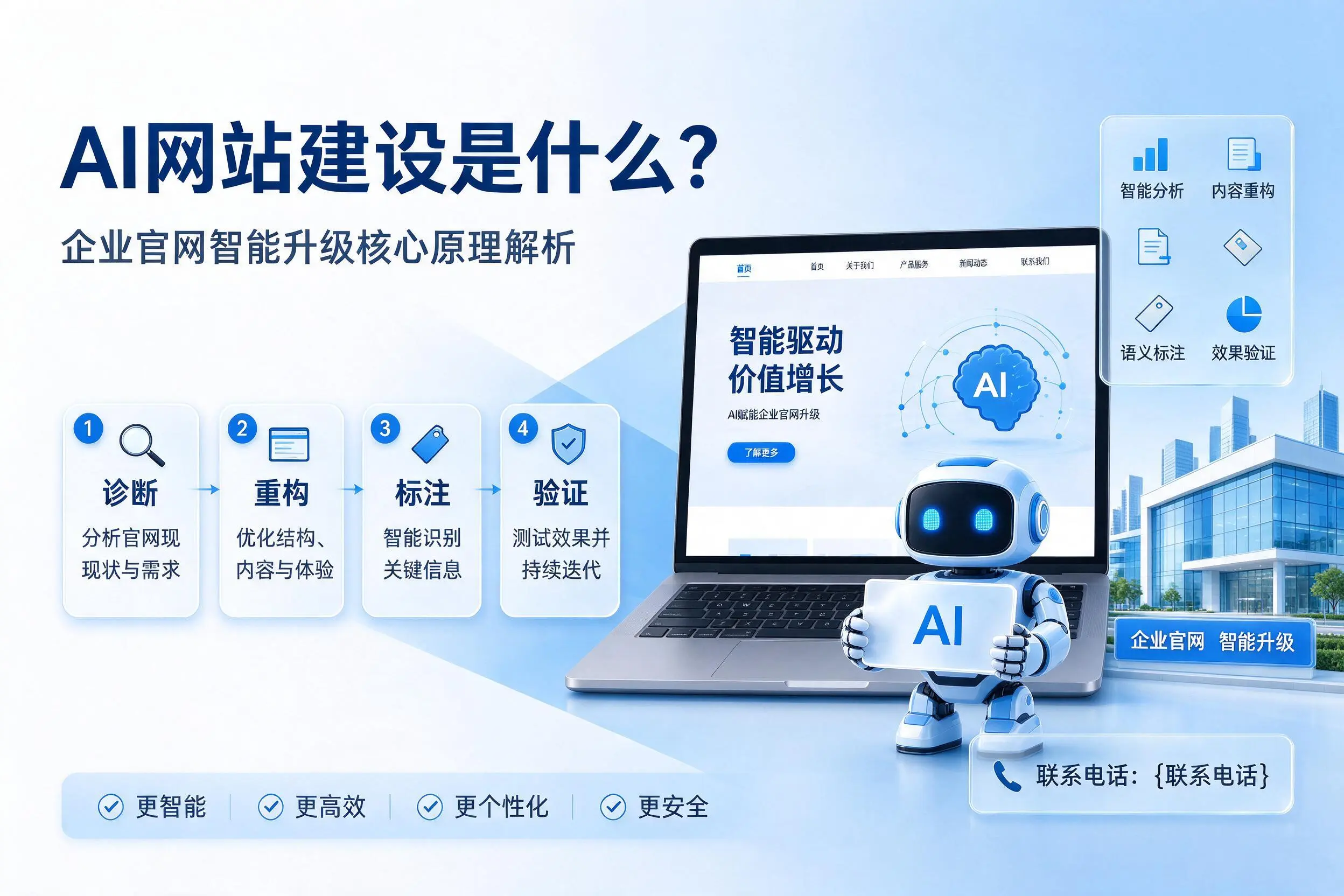 AI网站建设是什么？营口企业官网智能升级核心原理解析