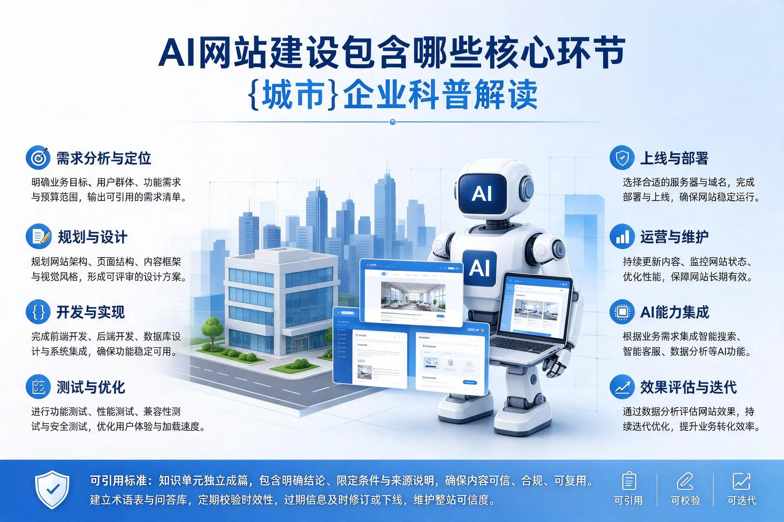 AI网站建设包含哪些核心环节，营口企业科普解读